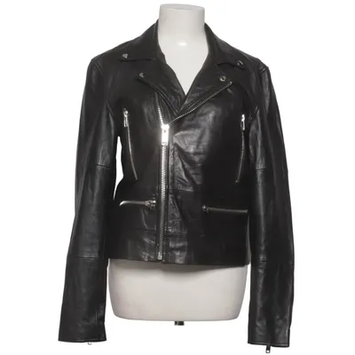 Biker jacket (Black) from Deadwood Leather, Polyester