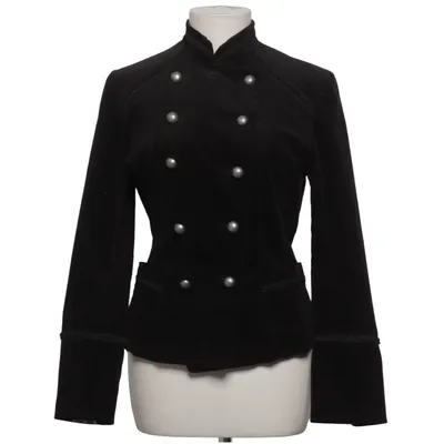 Blazer (Black) from Ril's Acetate, Cotton, Elastane