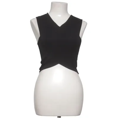 Crop top (Zwart) van Estradeur Katoen, Elastaan