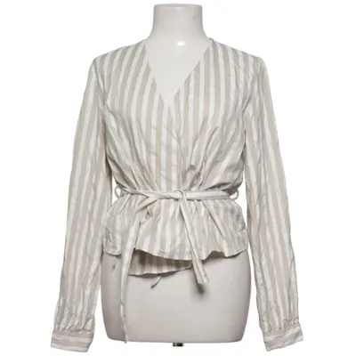 Wrap blouse (Wrap Over Striped Blouse) from NA-KD Cotton, Elastane, Polyester