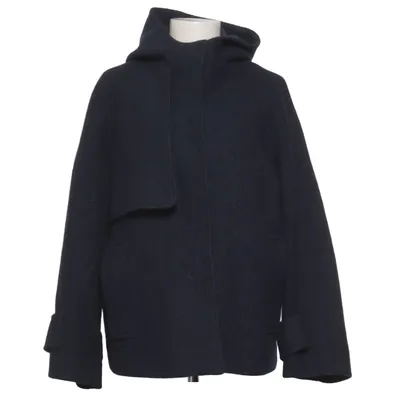 Coat (Blue) from COS Cotton, Viscose, Wool