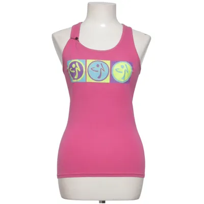 Débardeur de sport (Rose) de Zumba Coton, Élasthane