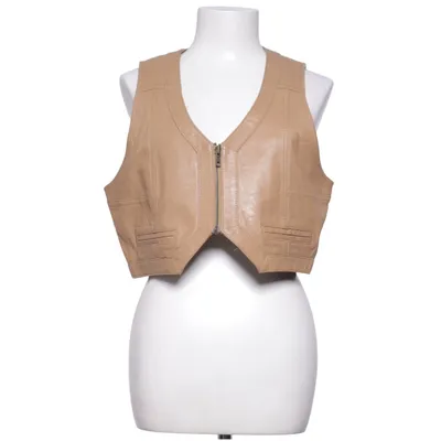 Läderväst (Beige) från Zoulmate Bomull, Skinn, Polyester