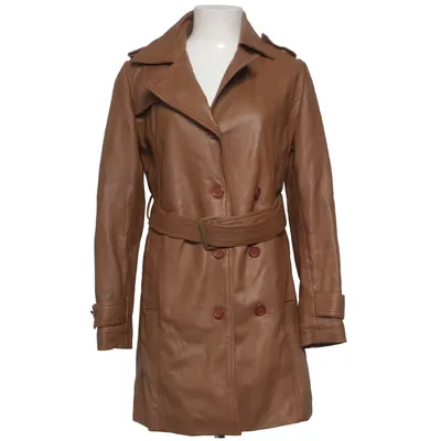 Leather coat (Brown) from Chyston Leather, Polyester