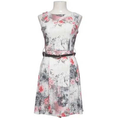 Robe (Blanc, Multicolore) de Audrey Élasthane, Polyester