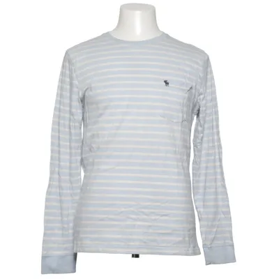 T-shirt à manches longues (Bleu, Blanc) de Abercrombie & Fitch Coton