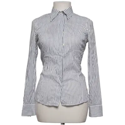 Shirt (White, Blue) from Tru Trussardi Cotton, Polyamide, Viscose