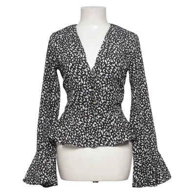 Wikkelblouse (Zwart, Wit) van Missguided Polyester