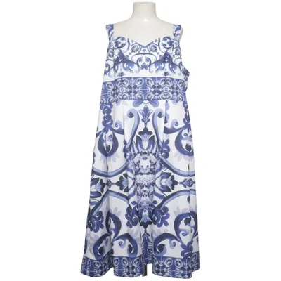 Dress (Blue, White) from Bonprix Elastane, Polyester