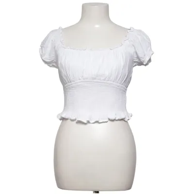 Crop top (Vit) från Hollister Elastan, Polyester, Viskos
