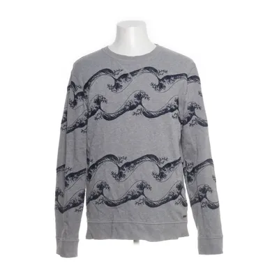 Collegetröja (Grå, Blå) från Boss Hugo Boss Bomull, Elastan