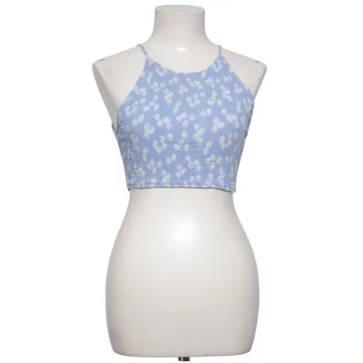 Crop top (Blue, White) from Pacific Republic Pull & Bear