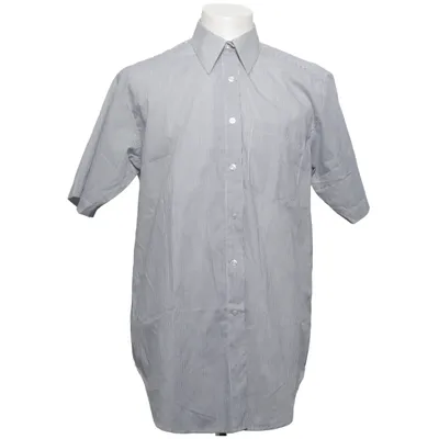 Kortärmad skjorta (Blå, Vit) från For Men Bomull, Polyester