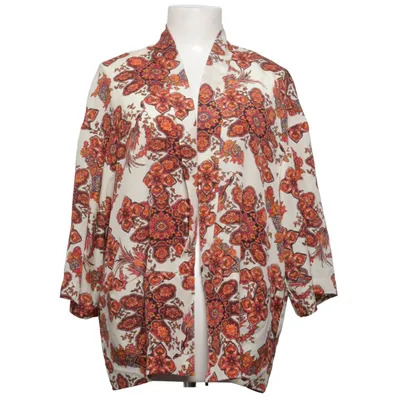 Cardigan (Wit, Meerkleurig) van Stradivarius Polyester