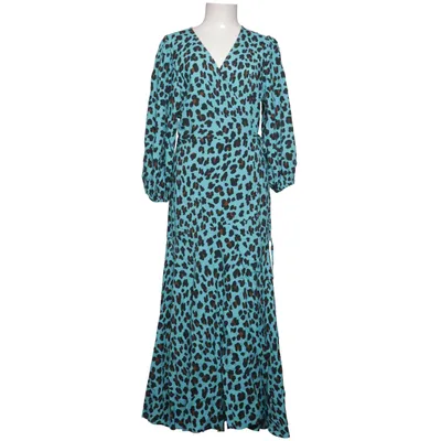 Slå-om-kjole (Blå, Sort, Brun) fra Love Forever Viscose