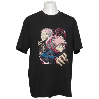 T-shirt (Svart, Flerfärgad) Elastan, Polyester