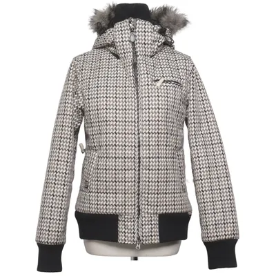 Ski jacket (Black, White, Brown) from Roxy Nylon, Polyester