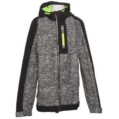 Softshell jacket (Grijs, Zwart, Geel) van Crosswind Elastaan, Polyester