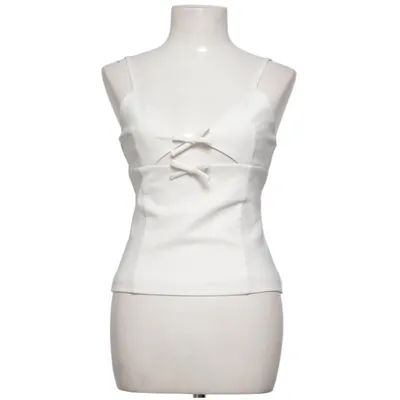 Crop top (Blanc) de Zara Élasthane, Polyester