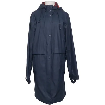 Regenmantel (Blau) von ASOS Baumwolle, Polyester, Viskose