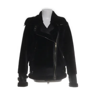 Shearling jas (Zwart) van Voyelles Polyester