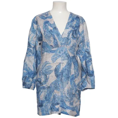 Mekko (Sininen, Valkoinen) kohteesta H&M Conscious Collection Exclusive Puuvilla, Pellava