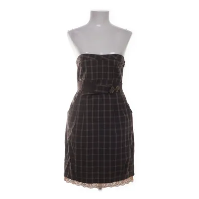 Kjole (Brun, Beige, Hvid) fra Stradivarius Elastan, Metallfiber, Polyester, Viscose