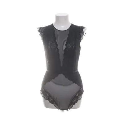 Body (Zwart) van H&M Katoen, Elastaan, Polyamide
