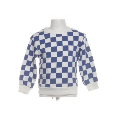 Sweatshirt (Hvid, Blå) fra H&M Basic Bomuld, Polyester