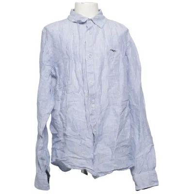Chemise (Bleu, Blanc) de Hampton Republic Coton, Lin