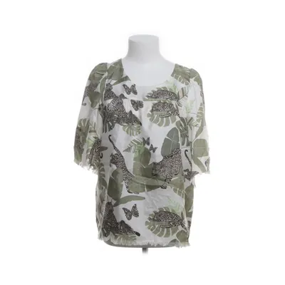Top (White, Green, Multicolored) from Mucho Gusto Silk