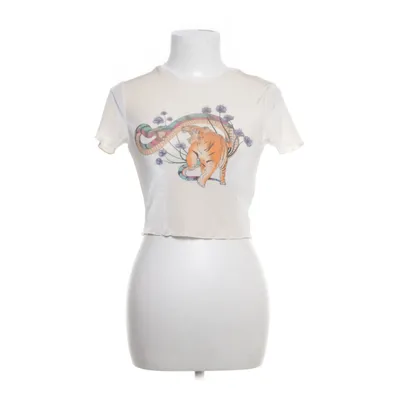 Crop top (Beige, Flerfarvet) fra FB Sister Elastan, Polyester
