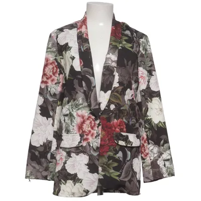 Blazer (Black, Multicolored) from New Collection Elastane, Polyester