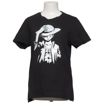 T-shirt (Svart, Vit) från Manga Elastan, Viskos