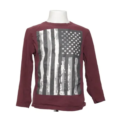 Långärmad t-shirt (Röd, Grå, Vit) från Rebel by Primark Bomull