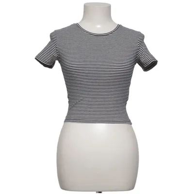T-shirt (Noir, Blanc) de Zara Woman Collection Coton, Élasthane