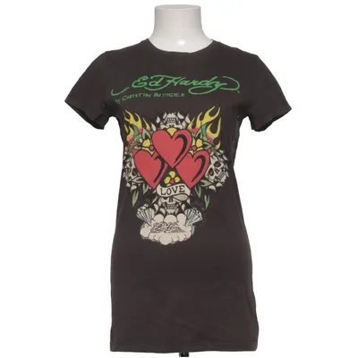 T-shirt (Brown, Multicolored) from Ed Hardy Cotton