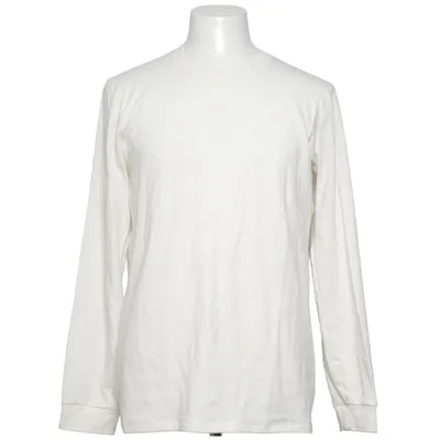 Langærmet t-shirt (Hvid) fra Uniqlo Akryl, Bomuld, Elastan