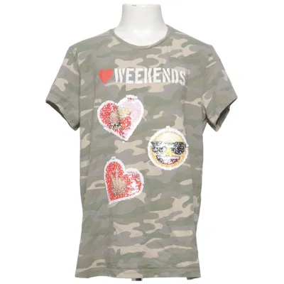 T-shirt (Grøn, Flerfarvet) fra Emoji Bomuld, Elastan