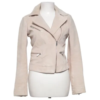 Biker jacket (Beige) from VILA Clothes Leather