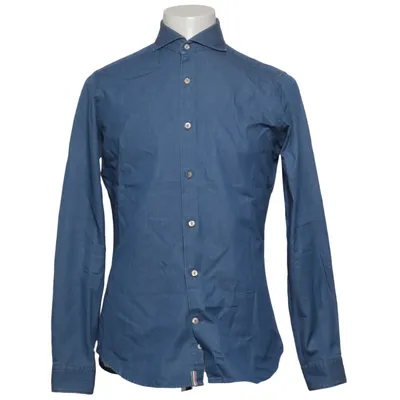 Denim blouse (Blauw) van Tintoria Mattei Katoen
