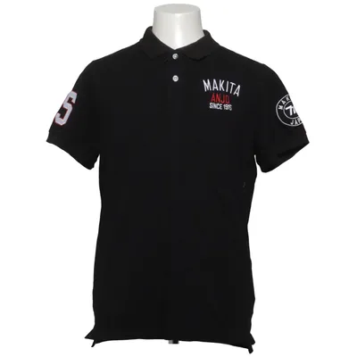 Polo shirt (Black) from Makita Cotton