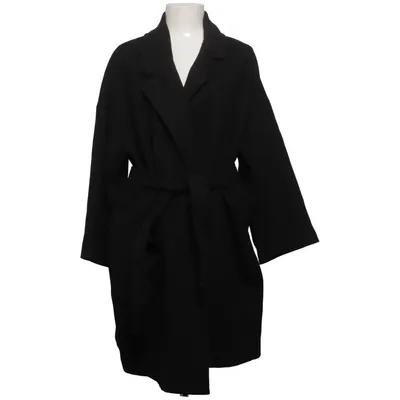 Coat (Black) from Pologarage Elastane, Polyester, Viscose
