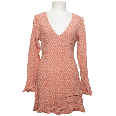 Dress (Orange, White) from Forever 21 Contemporary Polyester, Viscose