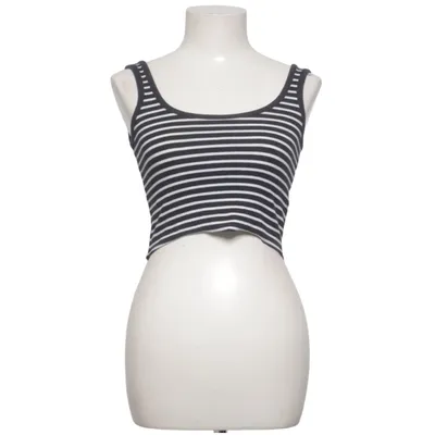 Crop top (Zwart, Wit) van Cotton On Katoen, Elastaan
