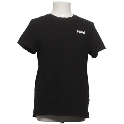 T-shirt (Zwart) van Huel Katoen, Elastaan