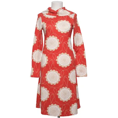Dress (Red, Beige) from Nanso Cotton, Elastane, Modal
