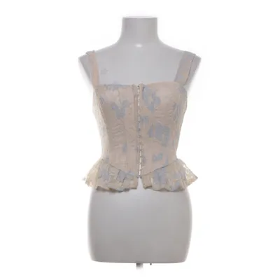 Bustier (Beige, Blå) fra Boohoo Polyester