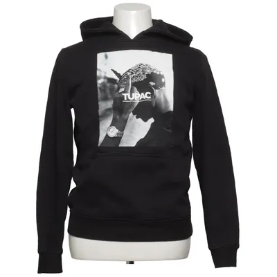 Hoodie (Black, White) from Mister Tee Cotton, Polyester