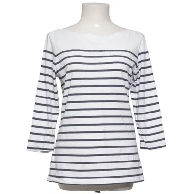 Lange mouwen shirt (Wit, Blauw) van 365 Sunshine Katoen, Elastaan